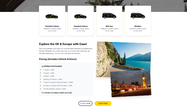 Luxury Airport Transfer & Fleet Booking Platform image 2